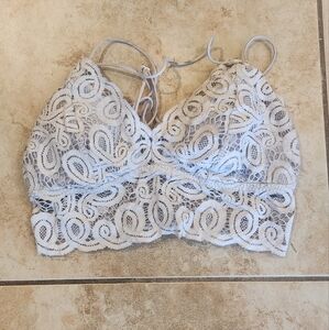 PINK Victoria's Secret White Lace Bandeau